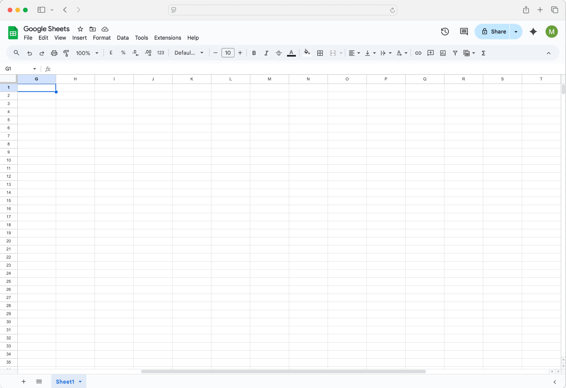 Google Sheets Google Sheets