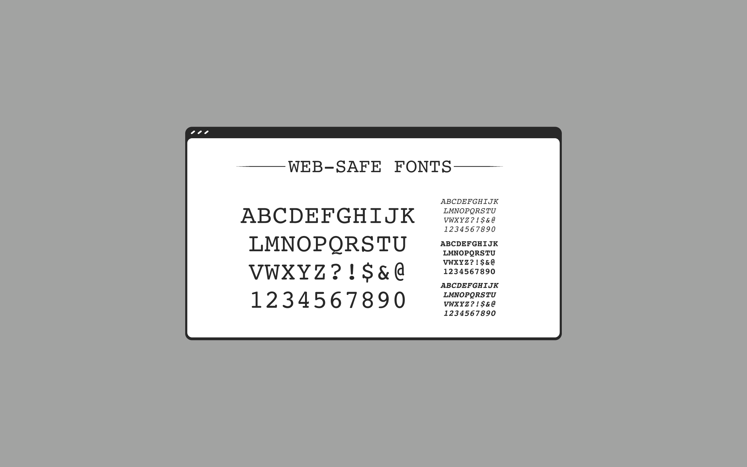 Web-Safe Fonts For Accessible Design