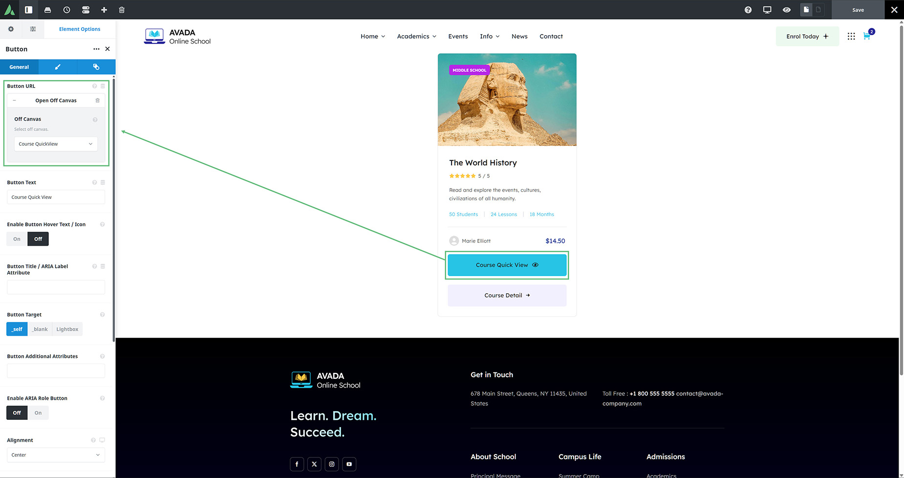 Avada Off-Canvas Trigger