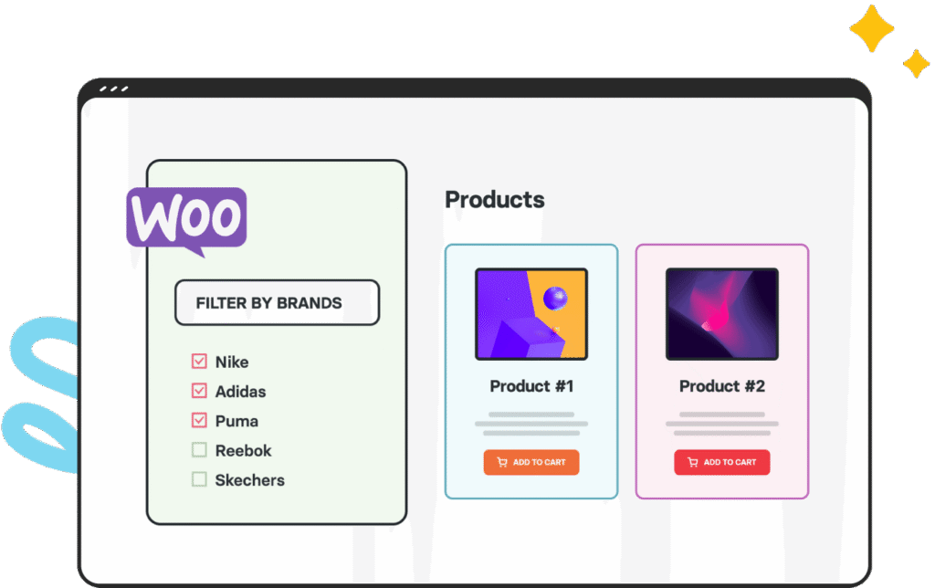Avada Woo Filter by Brands Element