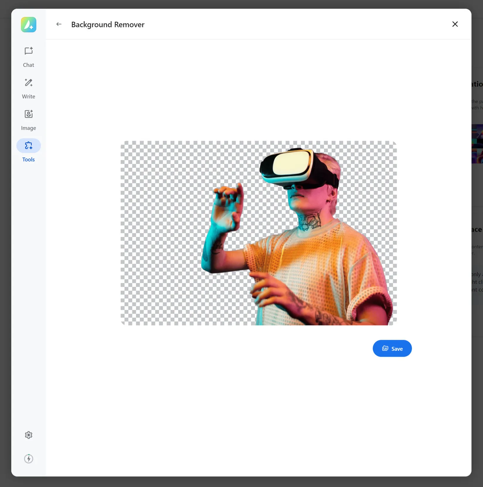 Avada AI > Background Remover